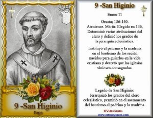 SAN HIGINIO IX PAPA